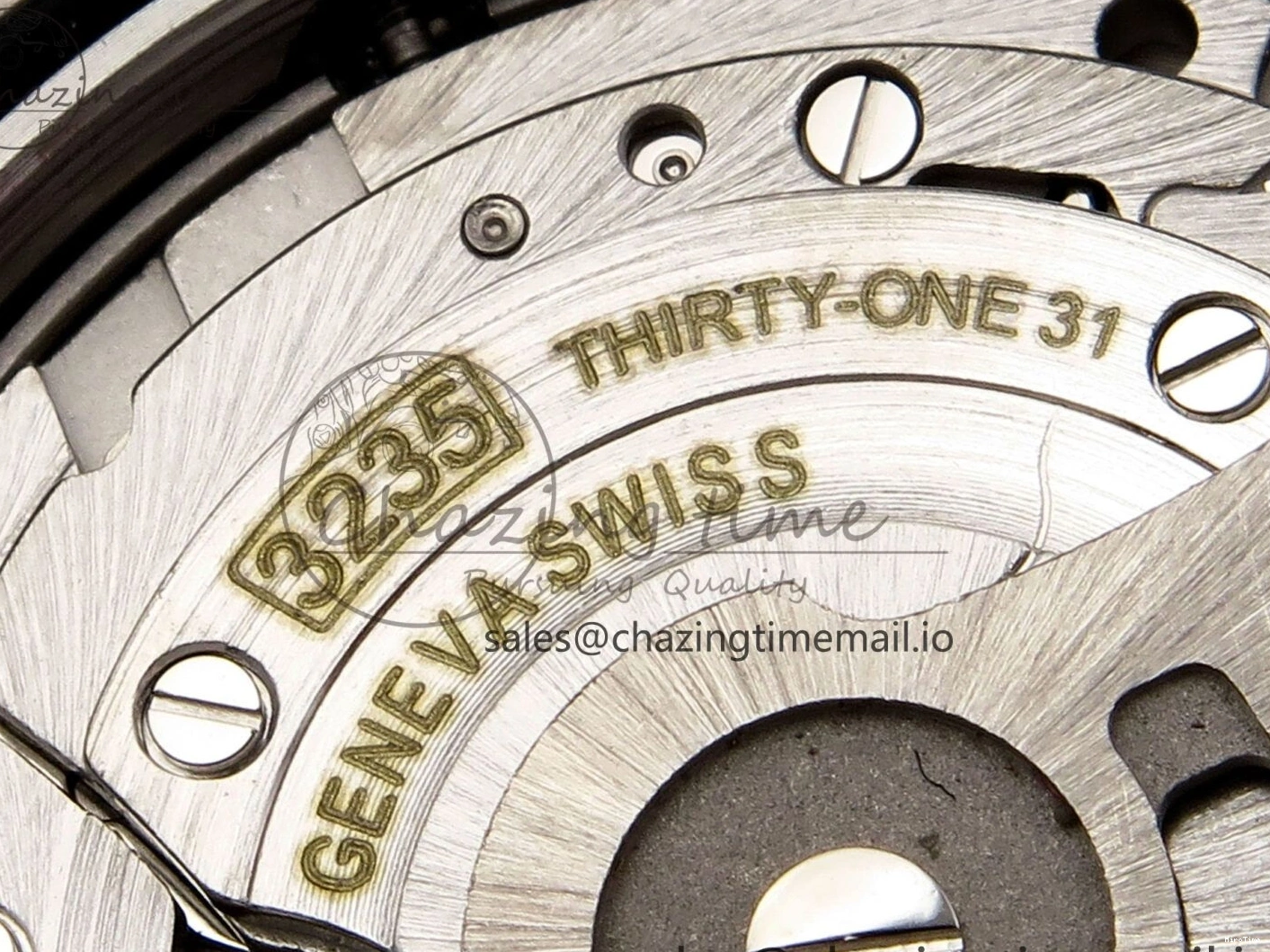 MiroTime 0131 GoodFit DateJust 41 126334 EWEF Best Edition Gray Dial Green Roman on Oyster Bracelet A 1054